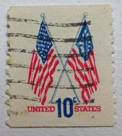 Північна Америка Северная Америка ^/--/^ США 1973 Американские флаги, гашеная ^_^^^ 1973 Американські прапори, гашена - фото фото фото