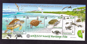 Фауна Фауна ^/--/^ Фауна . Питкерн 2008 г  MNH - блок - черепахи ^_^^^ Піткерн 2008 MNH - блок - черепахи - фото фото фото