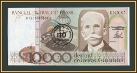 Бразилія Бразилия ^/--/^ Бразилия 10 крузейро  (10000 крузейро) 1986 P-206 UNC ^_^^^ Бразилія 10 крузейро (10000 крузейро) 1986 P-206 UNC - фото фото фото