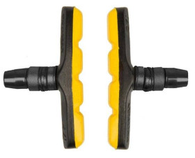 Гальмівна система Тормозная система ^/--/^ Колодки Promax для V-Brake чорно-жовті (C-UH-K-0027) ^_^^^ Колодки Promax для V-Brake черно-желтые (C-UH-K-0027) - фото фото фото
