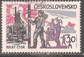 Чехословаччина Чехословакия ^/--/^ Чехословакия 1965 Sc.1308 гаш. ^_^^^ Чехословаччина 1965 Sc.1308 гаш. - фото фото фото