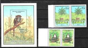 Фауна Фауна ^/--/^ Малагаси / Мадагаскар  1988  г MNH - блок + марки в парах ^_^^^ Малагасі / Мадагаскар 1988 MNH - блок + марки в парах - фото фото фото