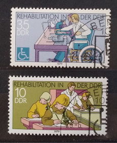 НДР, ФРН ГДР, ФРГ ^/--/^ ГДР 1979 г - Реабилитационная помощь ^_^^^ НДР 1979 р. - Реабілітаційна допомога - фото фото фото
